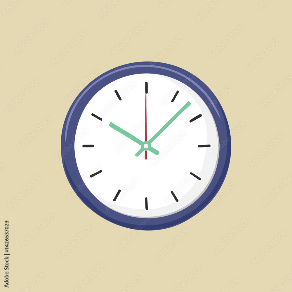 Time clock, aesthetic illustration vector Time clock, aesthetic illustration vector