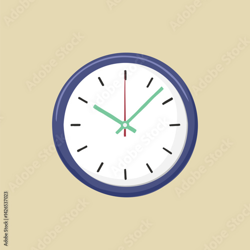 Time clock, aesthetic illustration vector
