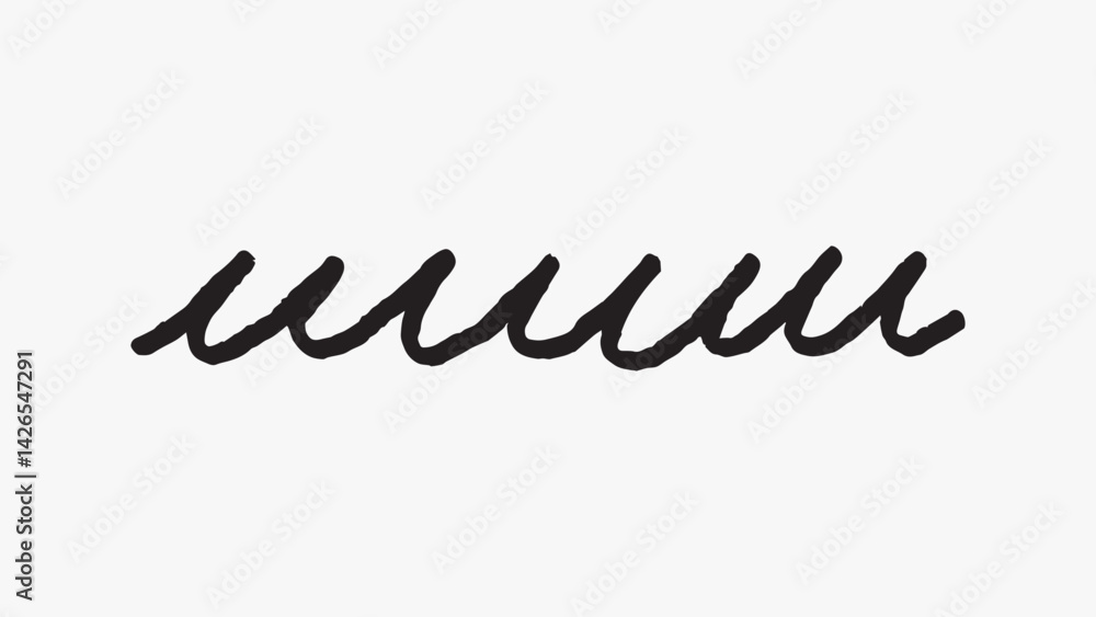 Wavy black line pattern illustration vector Wavy black line pattern illustration vector