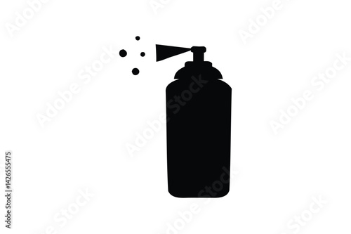 Spray paint icon silhouette