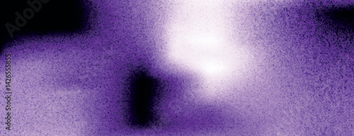 Abstract purple background with a grainy texture. The background features a gradient of purple shades, creating a soft, dreamy background effect. Minimal grainy texture vector gradient background