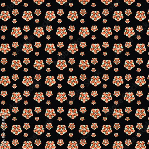 seamless background with flowers