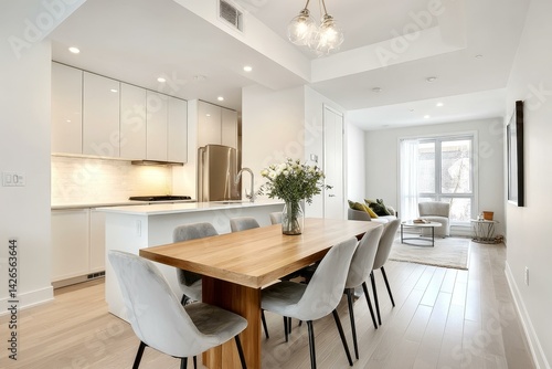 Wallpaper Mural Modern Open-Plan Kitchen and Dining Area Design Torontodigital.ca