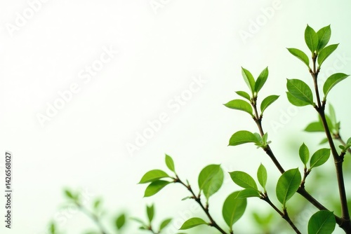 Wallpaper Mural Small branch stems with tiny leaves isolated on white, isolated, tiny leaves, foliage Torontodigital.ca