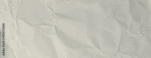The background is a crumpled paper texture with a light beige color. This beige background adds a soft, textured feel. Paper texture background vector. Beige background.