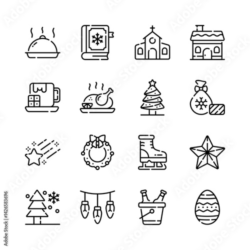 Check out our premium collection of event celebration line icons