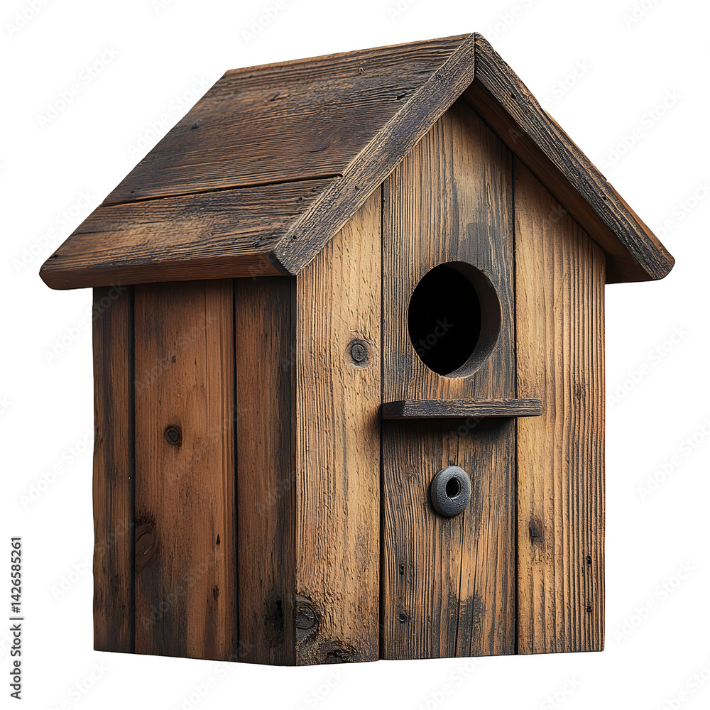 Rustic Wooden Birdhouse Illustration Rustic Wooden Birdhouse Illustration