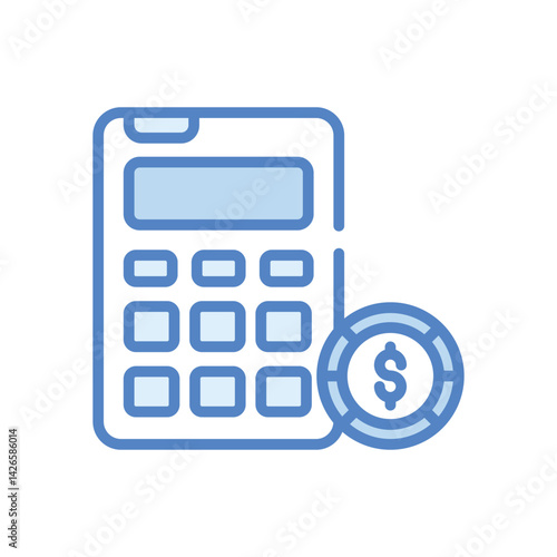 Calculator  Icon vector stock illustration