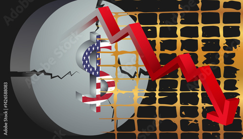 U.S dollar Crash,  sell-off american treasury bonds market  - economic crisis in US expectation of recession and depression