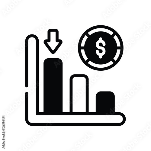 Losses  Icon vector stock illustration