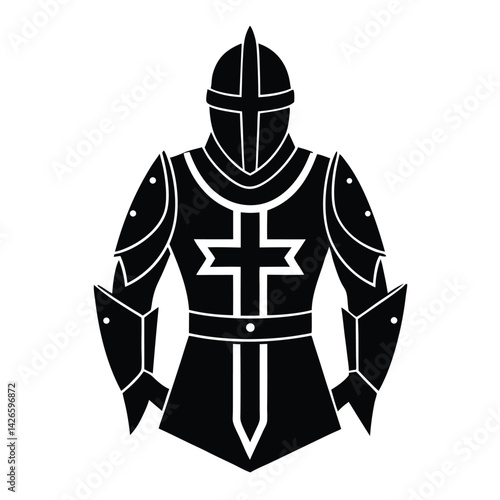 vector illustration of a knight