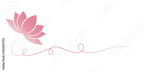 Lotus Flower vector. Vector element for Vesak holiday