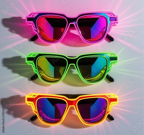 Different type nice color sunglasses