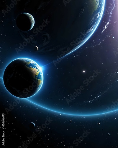 Stunning Space Artwork Earth, Planets, and Cosmic Wonders