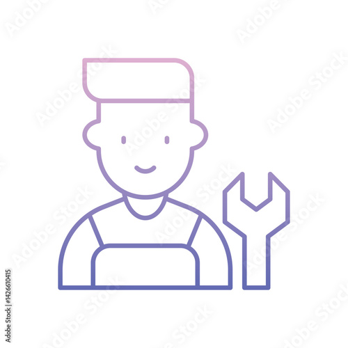 Repairman Icon vector stock illustration