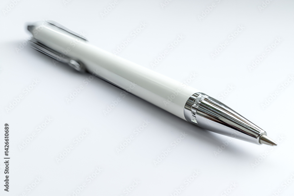 Elegant White Pen Ready to Write Inspiration and Ideas Elegant White Pen Ready to Write Inspiration and Ideas