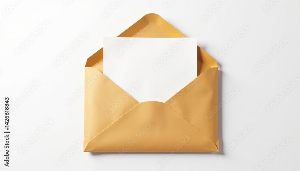 Sealed envelope, confidential document on white background , information, confidentiality Sealed envelope, confidential document on white background , information, confidentiality