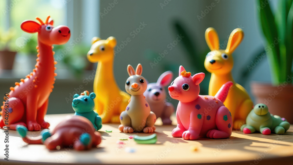 Crafts from plasticine animal figurines Crafts from plasticine animal figurines