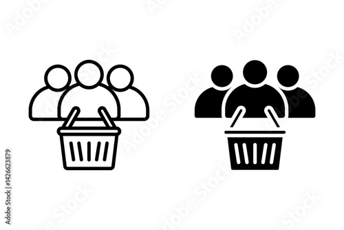 Customer icon. vector. Editable stroke. Linear style sign for use web design,logo. Symbol illustration.