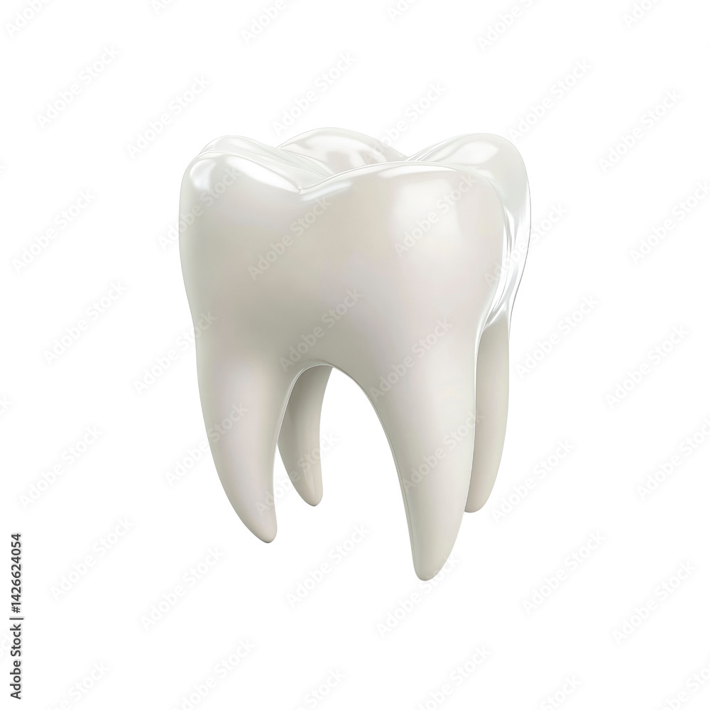 3D Render of a Single Healthy Human Tooth on Transparent Background 3D Render of a Single Healthy Human Tooth on Transparent Background