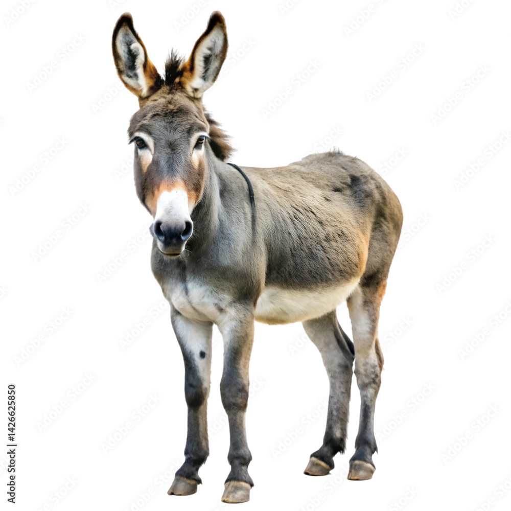 Fototapeta premium Donkey isolated on white background
