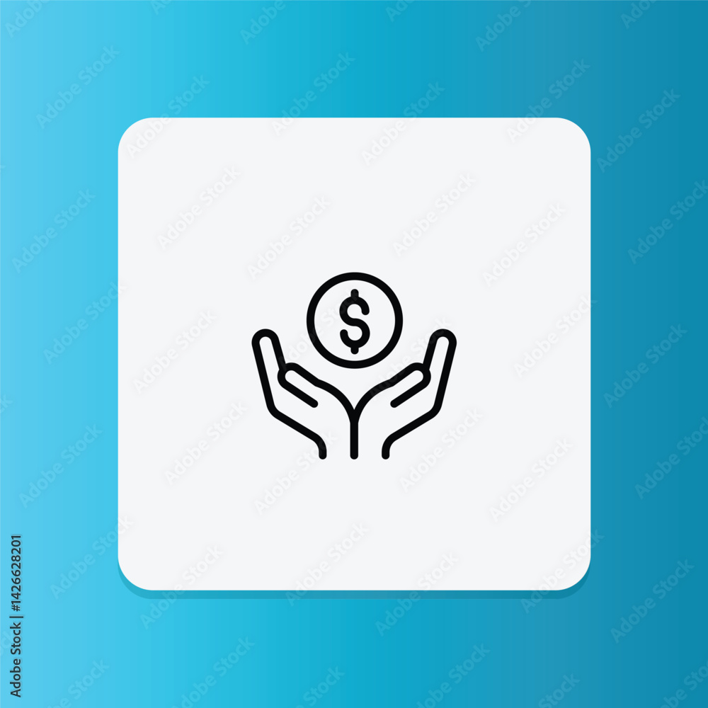A pair of hands holding a coin, representing financial protection or secure savings. A pair of hands holding a coin, representing financial protection or secure savings.