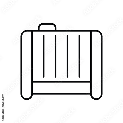 Car Radiator Icon vector stock illustration