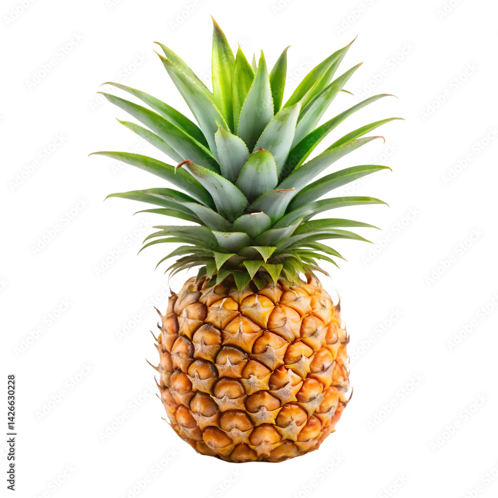 Fototapeta premium Pineapple fruit isolated on white background