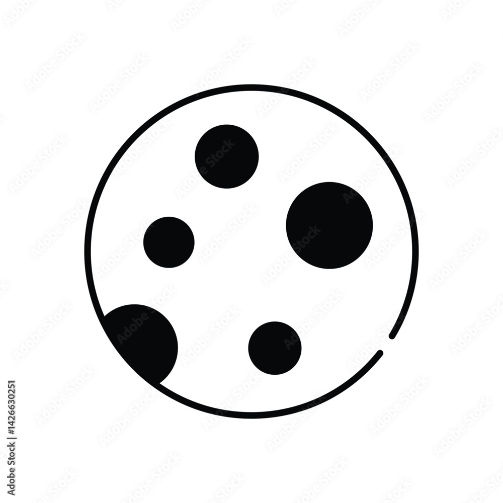 Moon Vector icon Moon Vector icon