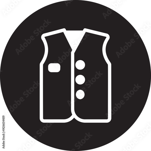 Waistcoat  glyph icon