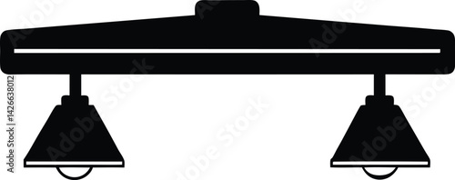 electric lamp isolated on white