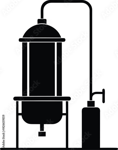 coffee grinder vector illustration
