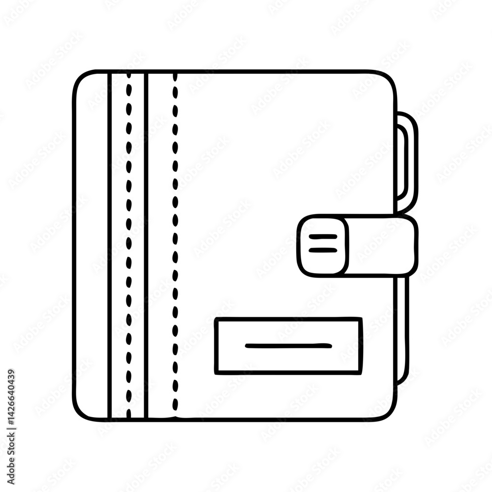 Obraz premium black book simple icon, black book simple vector illustration-simple illustration of black book simple, perfect for black book simple logos and icons