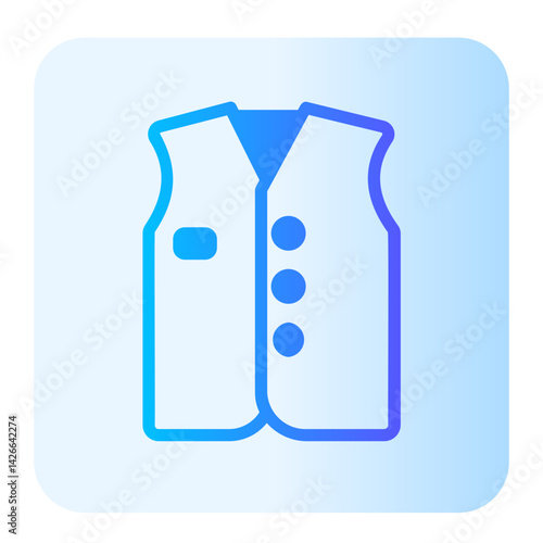 Waistcoat  gradient icon
