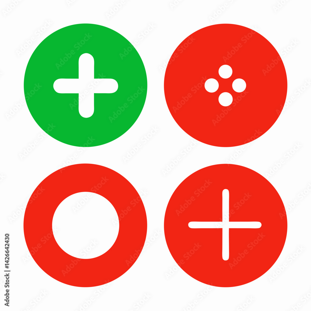 Obraz premium Nine Circular Animal Silhouette Vectors