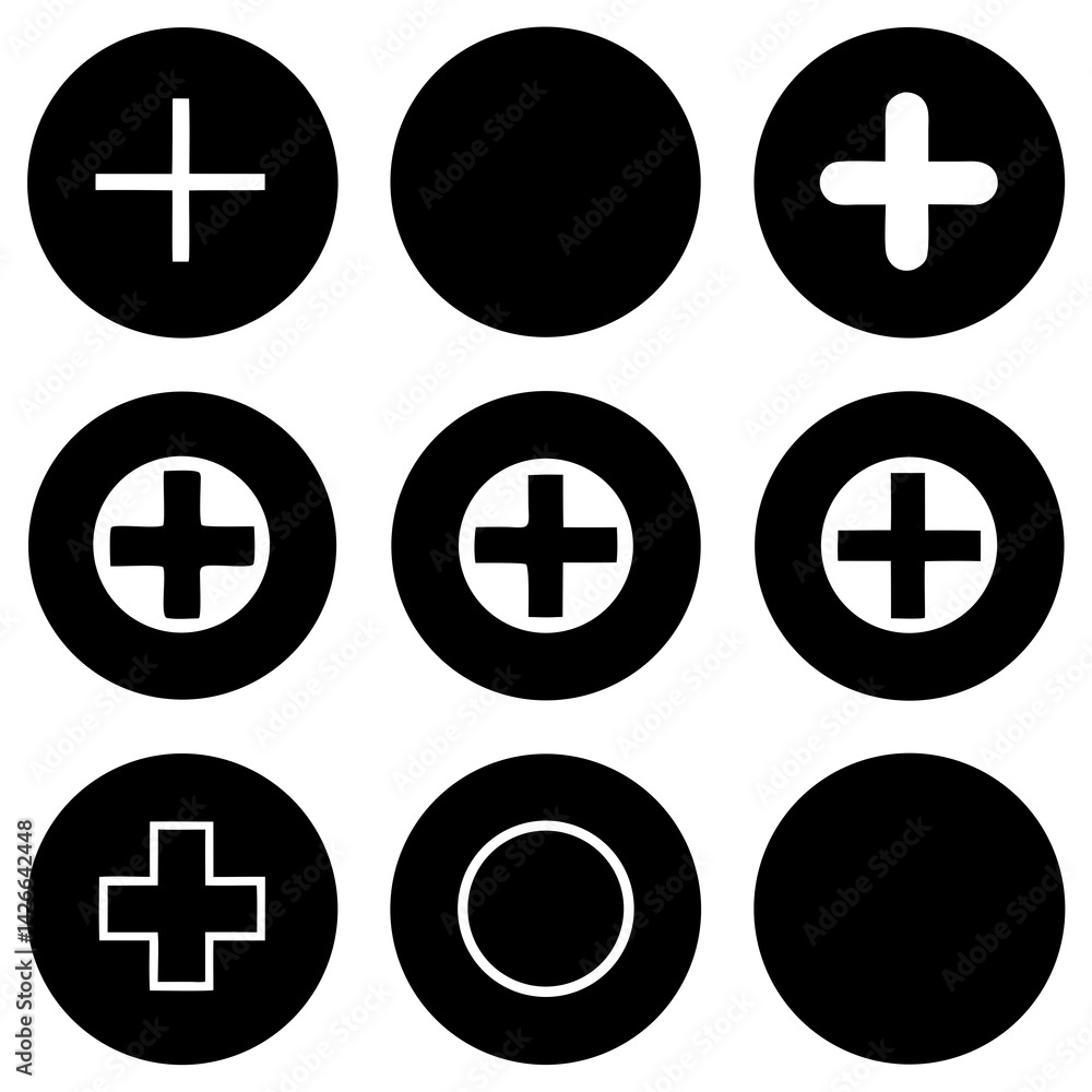 Fototapeta premium Clean Circular Animal Vector Illustrations