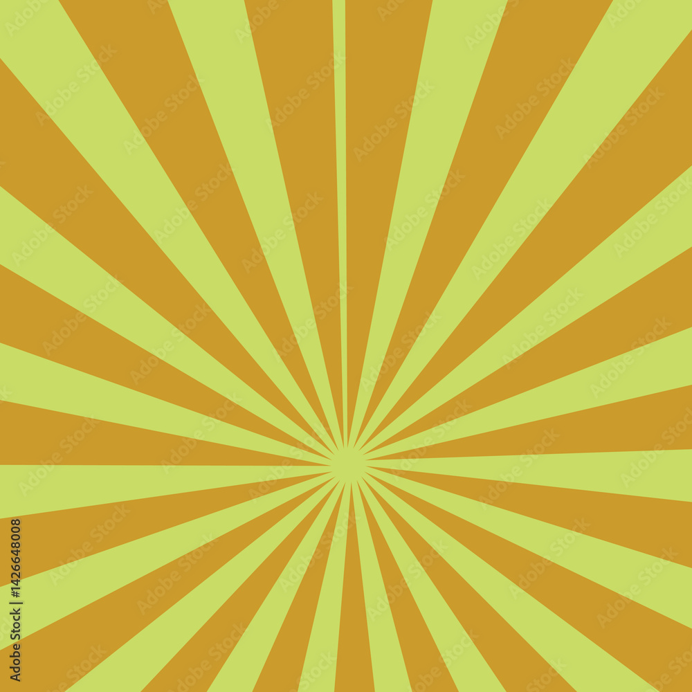 Fototapeta premium Abstract background with sunburst or radial burst pattern. Vintage sun ray and spiral sunrise, sunlight creative summer sunny. Flat ,graphic, with sharp, clean edges and retro or comic-inspired design