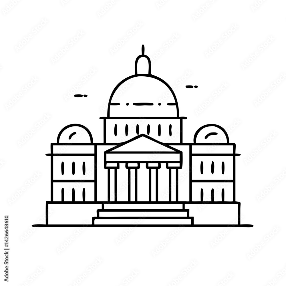 capitol building icon, capitol building vector illustration-simple illustration of capitol building, perfect for capitol building logos and icons capitol building icon, capitol building vector illustration-simple illustration of capitol building, perfect for capitol building logos and icons
