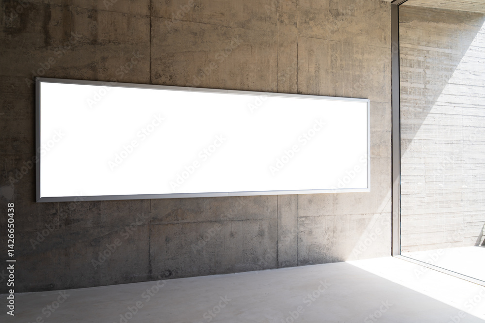blank frame in gallery