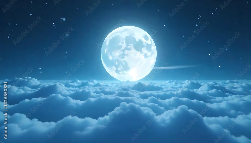 3D blue sky with clouds 3D blue sky with clouds