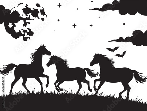 Horse Silhouette Vector | Galloping Horse Clipart SVG PNG

Running Horse SVG | Wild Horse Silhouette Vector for Cricut

Elegant Horse Outline | Equestrian Clipart Digital Download

Horse Vector Art | 