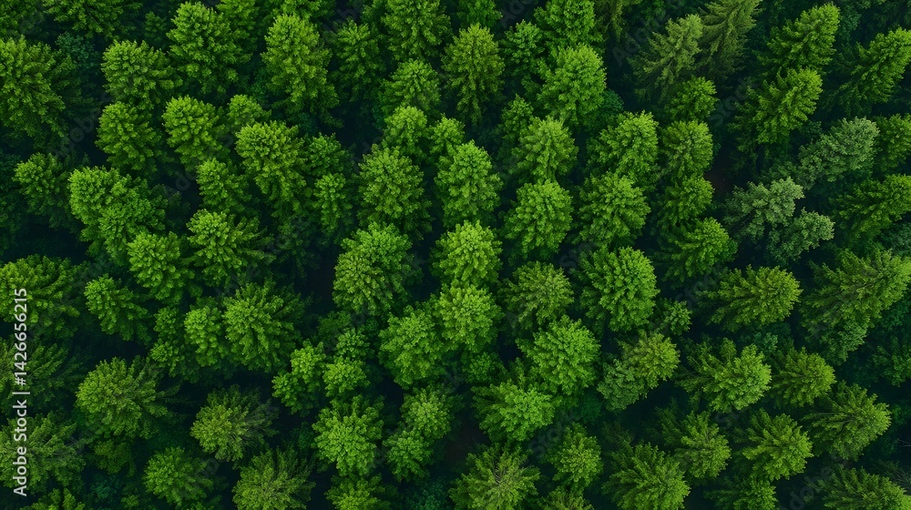 Blending Technology and Nature - Aerial View of Wind Turbines Amidst Verdant Forests Blending Technology and Nature - Aerial View of Wind Turbines Amidst Verdant Forests