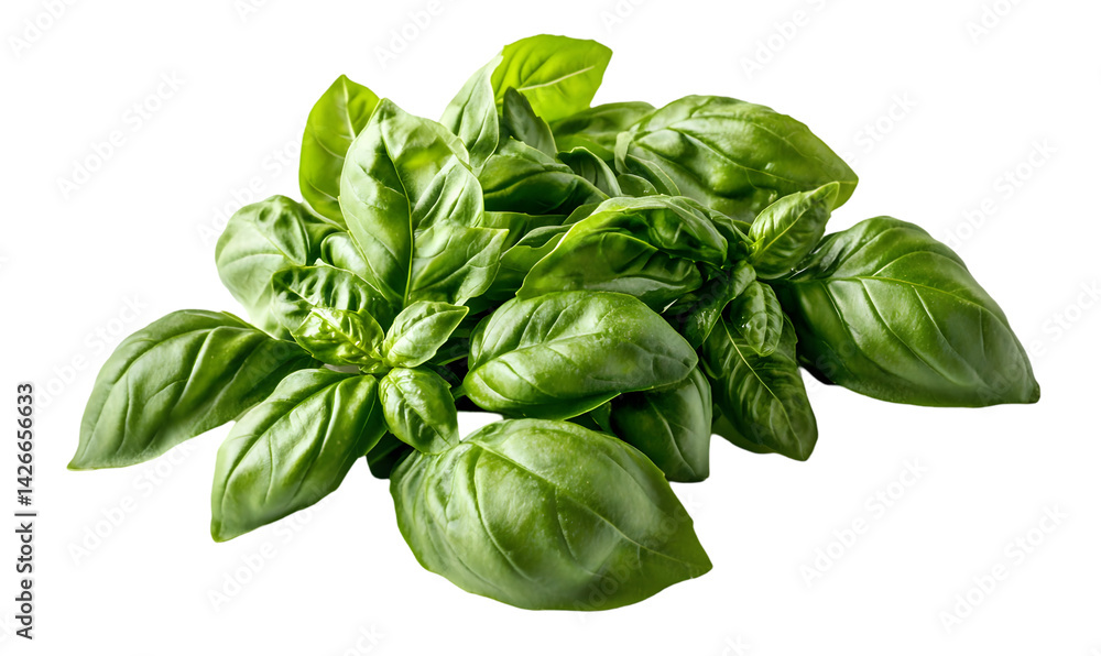 Fresh basil leaves bunch Fresh basil leaves bunch