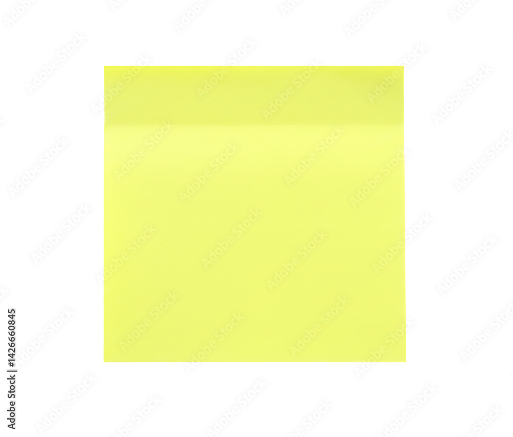 Yellow sticky note mockup for reminders and organization template item isolated on transparent background Yellow sticky note mockup for reminders and organization template item isolated on transparent background