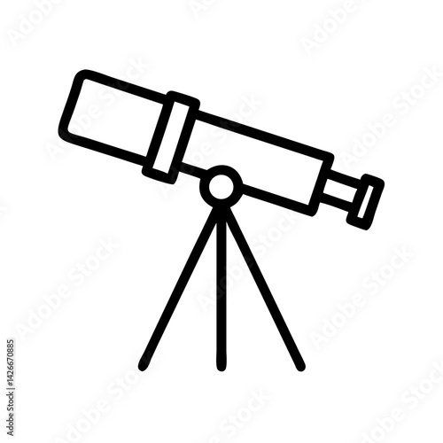 Astronomical Telescope Icon Design