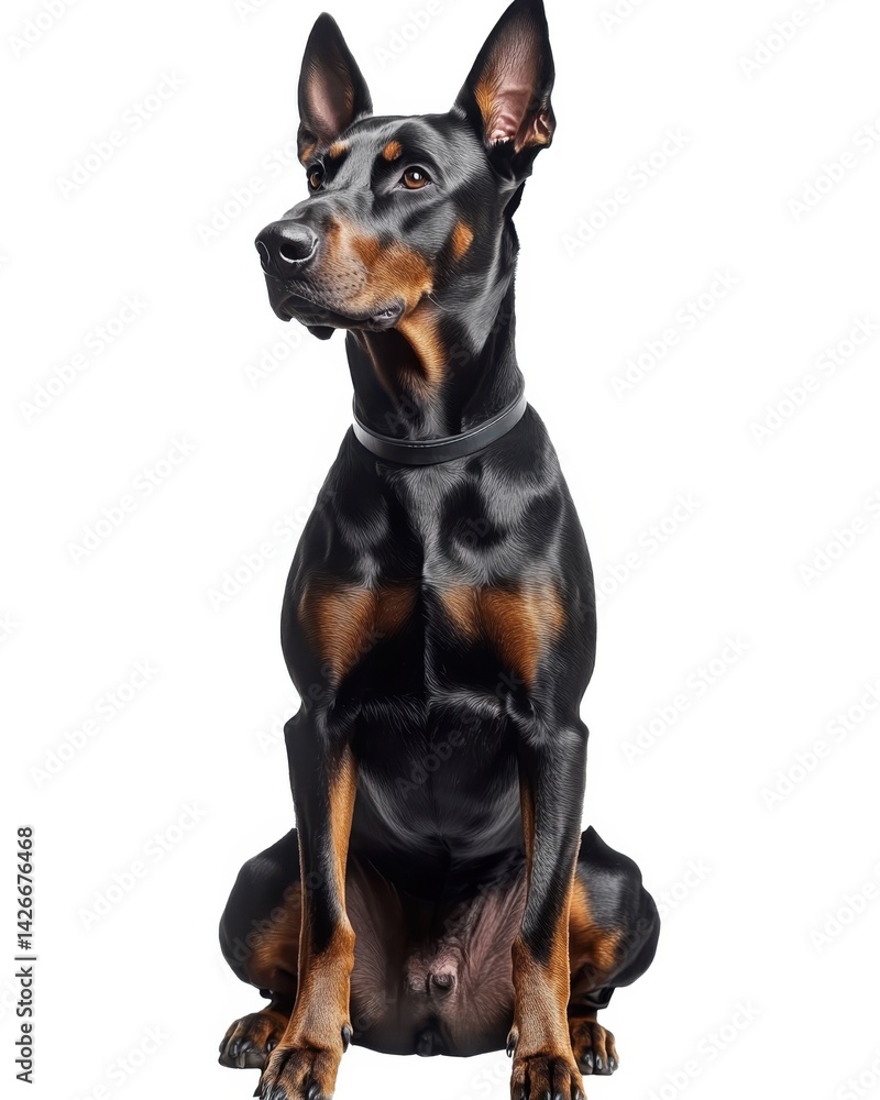 Dobermann dog. Dobermann dog.