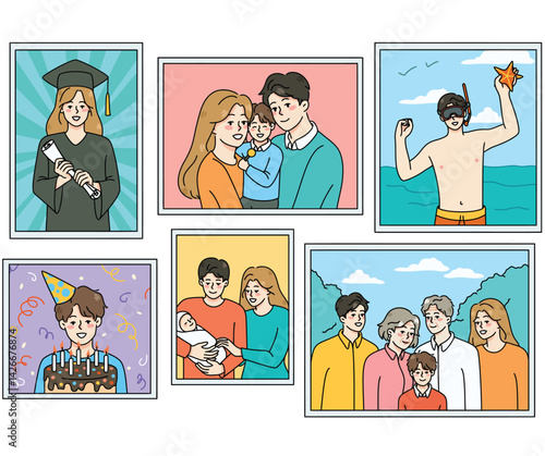 Kids Book Cover - Vector Illustration

