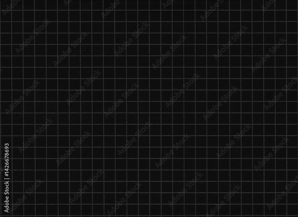 Black grid paper texture background Black grid paper texture background