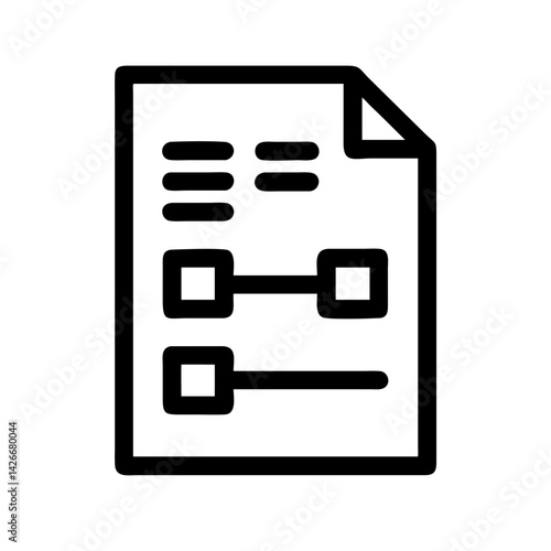 Blockchain Ledger Sheets Icon Design