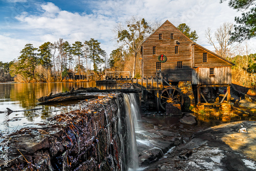 Obraz na plátně Historic Yates Mill County Park in Raleigh, NC
